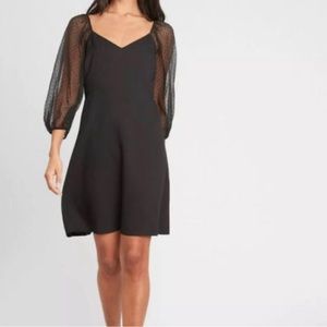 Brand New With Tags Banana Republic Women’s Puff Sleeve Dot Swing Dress Medium